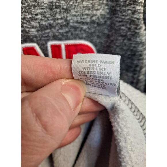 Top of the World Men's Grey Embroidered Maryland Pullover Fleece Hoodie Size S - Picture 8 of 10